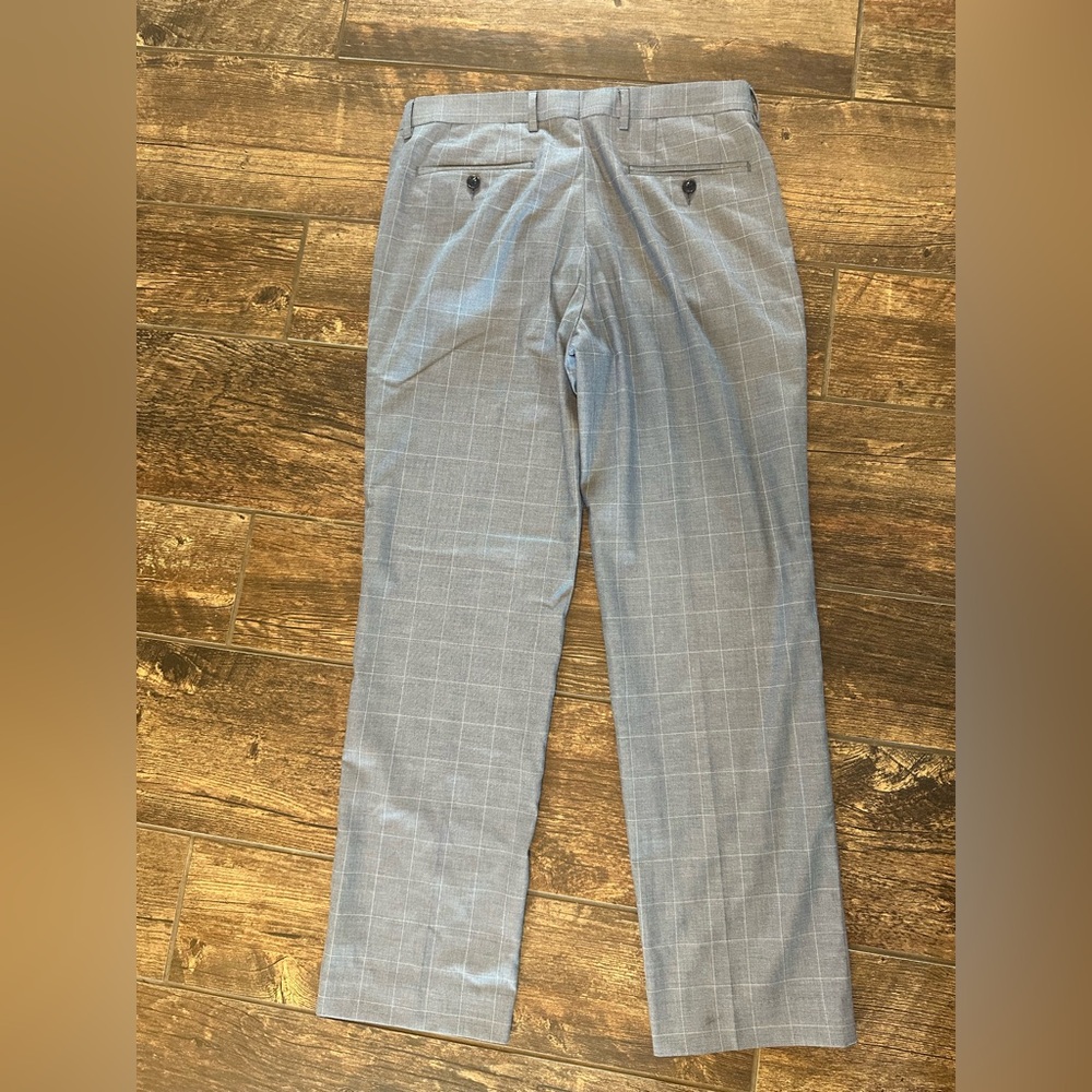 Michael Kors Men's Gray Plaid Dress Pants 32x30 - Picture 6 of 6